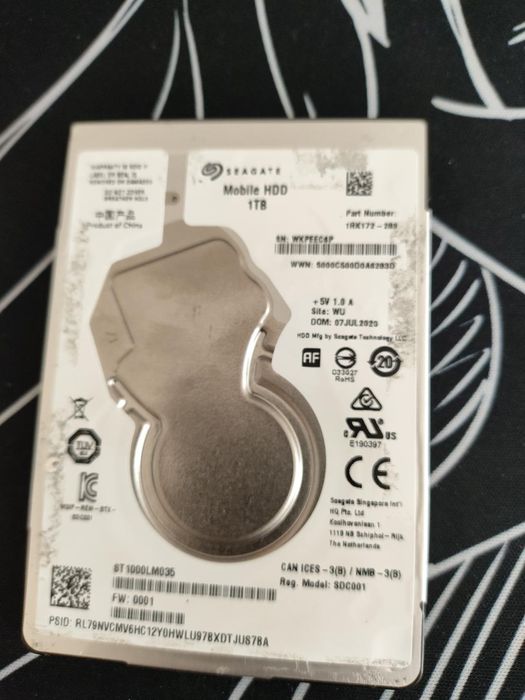 Жёсткий диск Seagate 1 ТБ 2.5" SATA