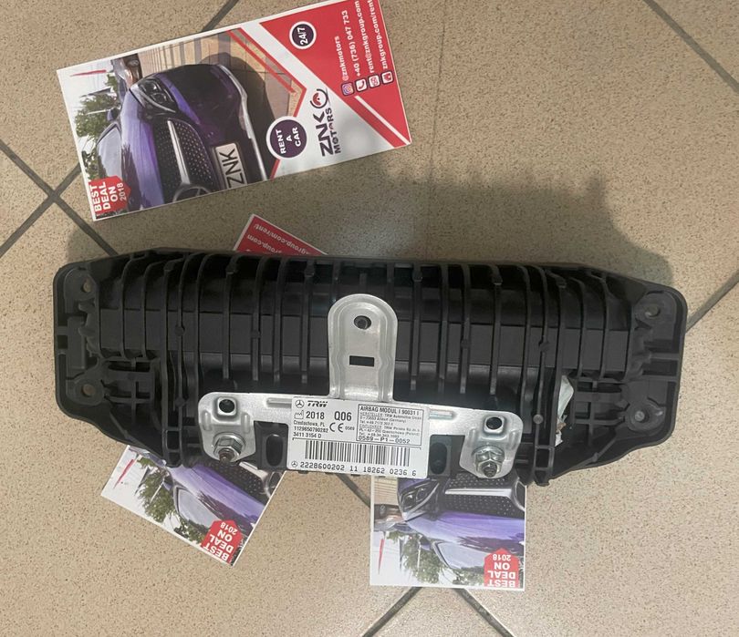 Mercedes Benz S w222 set centuri siguranta fata / spate - kit airbag