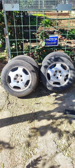 Оригинални алуминиеви джанти 16 5x112  със зимни гуми Mercedes