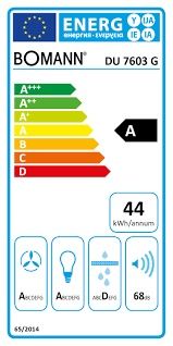 Аспиратор 607 куб.м Bomann DU 7603 G