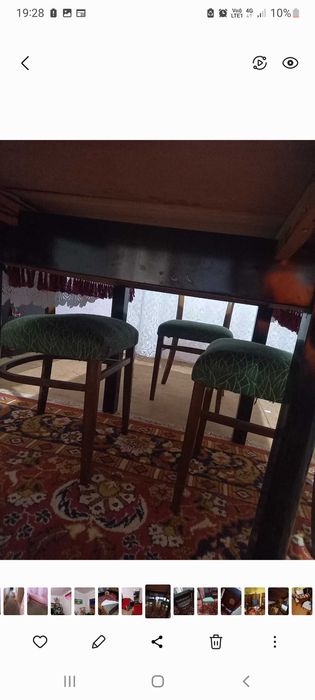 Mobila de dormitor ani 1960,set complet mobila