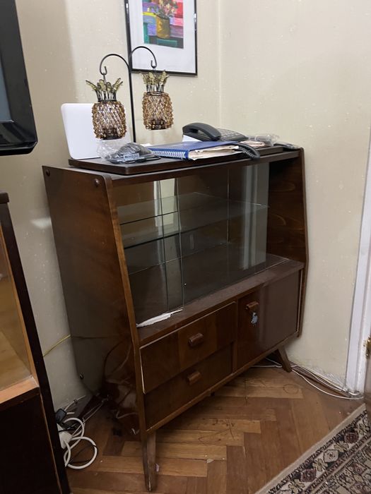 Mobila Veche Lemn Masiv Comunista 1970