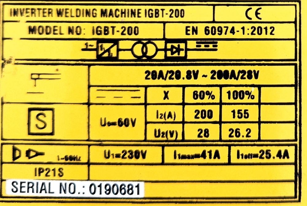Invertor igbt Velt 200