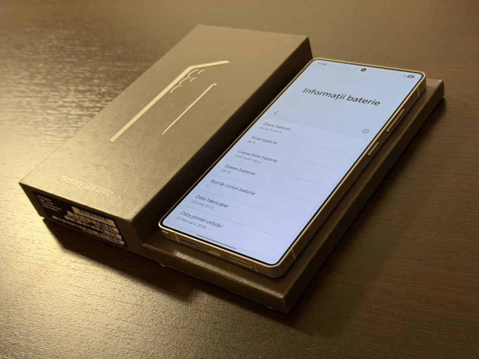 Samsung Galaxy S25 Ultra, nou, garantie 24 luni, 256 GB, White Silver