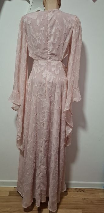 Rochie lungă roz
