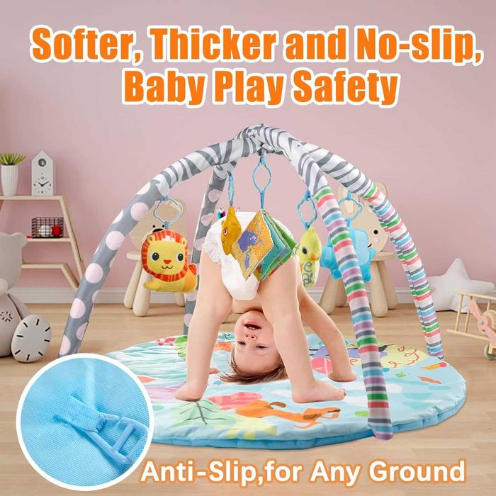 WALLE Бебешка подложка за игра, 5 висящи звукови играчки