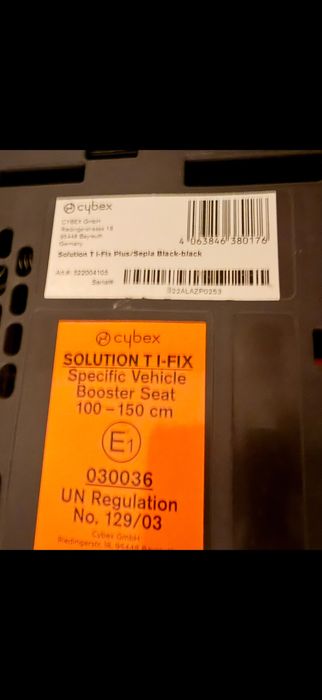Scaun auto pentru copii Cybex Platinum Solution T i-Fix Plus, 3-12 ani, Sepia Black