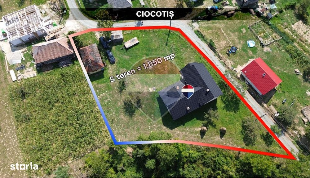 Casă Semifinisată cu 5 Camere | Ciocotiș, Maramureș