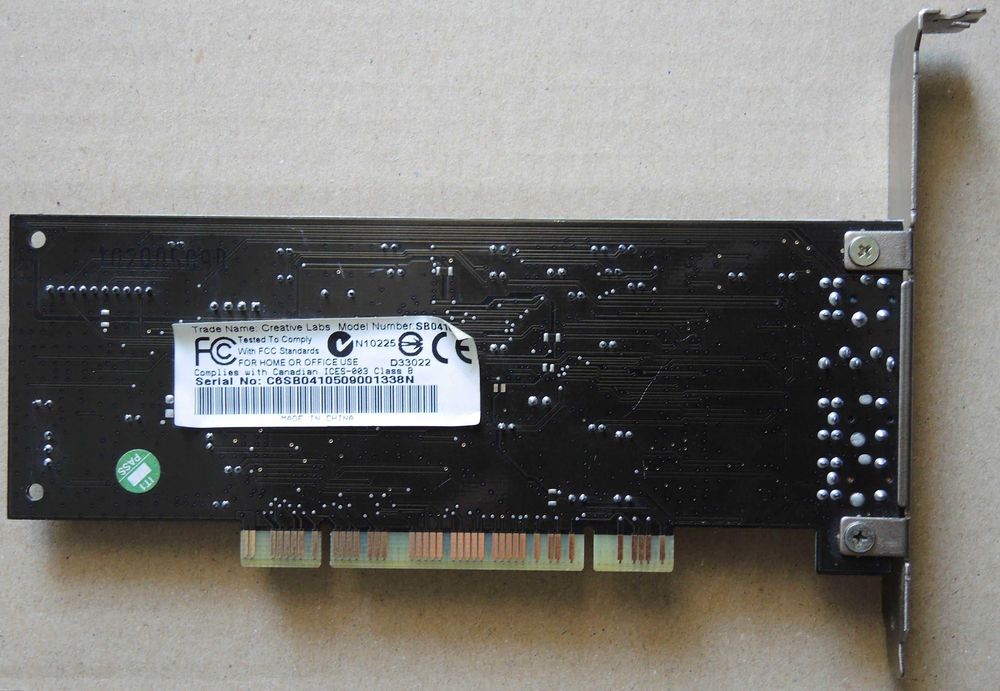 Creative Sound Blaster Live! 24-bit SB0410 PCI Testat