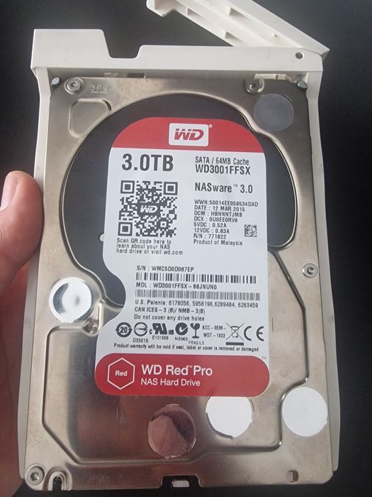 NAS QNAP TS-251A | Upgrade 16GB RAM | HDD 3TB WD Red Pro