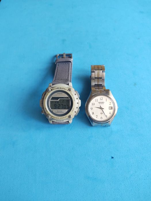 Винтидж модели CASIO illuminator и SEIKO Quartz
