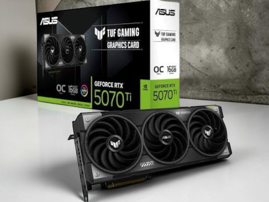 ASUS TUF Gaming GeForce RTX 5070 Ti OC 16GB GDDR7 Black ЧИСТО НОВА!