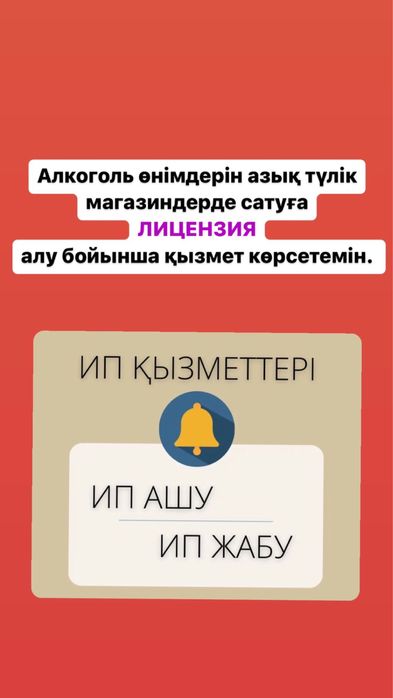 Разовые услуги бухгалтера ИП, ТОО отчет