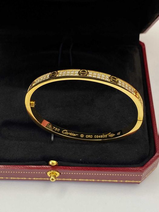 Brățară Cartier LOVE 16 Gold 750 Slim Diamond
