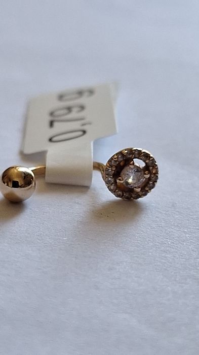 Piercing de buric, din  aur