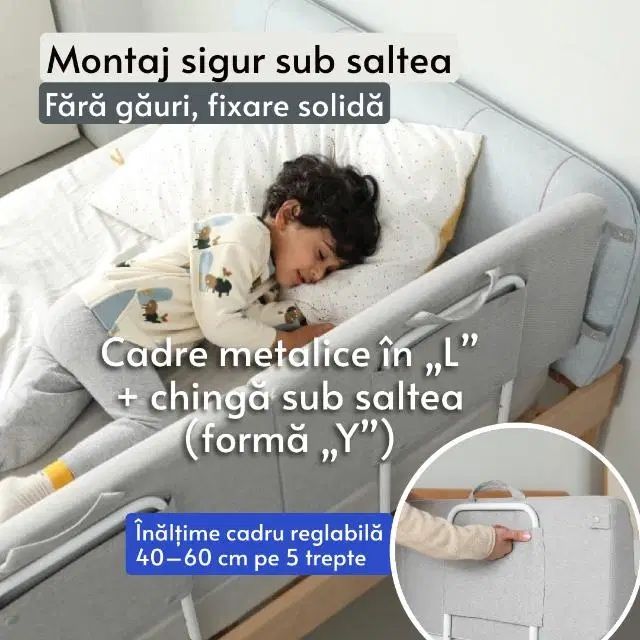 Protectie pat copil 120 cm
