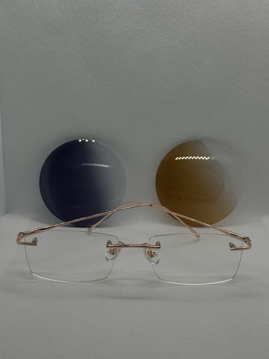 Безоправные очки