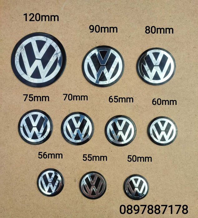 Капачки за джанти VW 55,56,60,63,65,70 76 135мм и други
