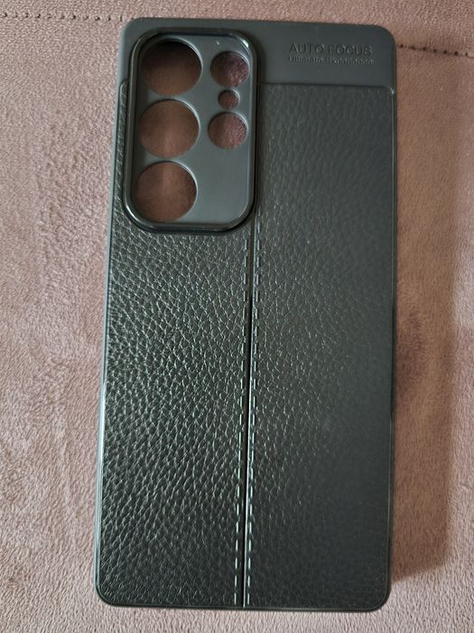 Чисто нов! Луксозен силиконов/кожен калъф /гръб за Samsung S25 Ultra