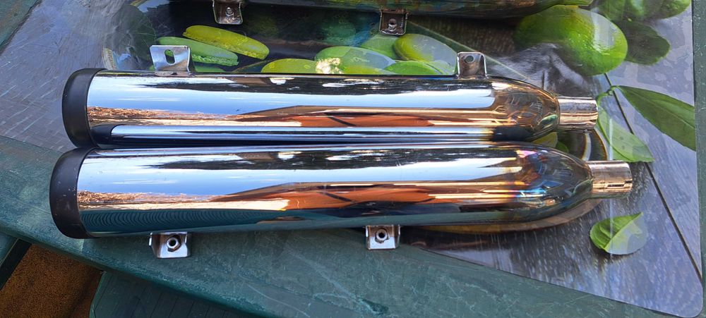 Ауспуси, генерация, части за чопър. Багажник за Vespa нов.