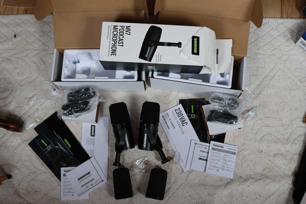 Ветробрани Shure RK345 Black 2 бр. за микрофоните SM7A и SM7B