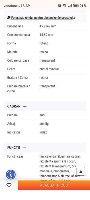 Ceas Casio G shock dama