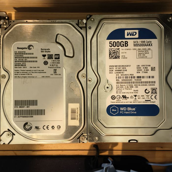 HDD 500GB SATA3 Seagate, WD Western Digital