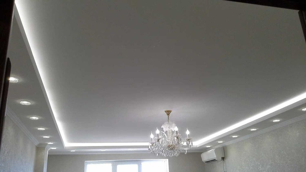 Натяжные потолки 1200тг