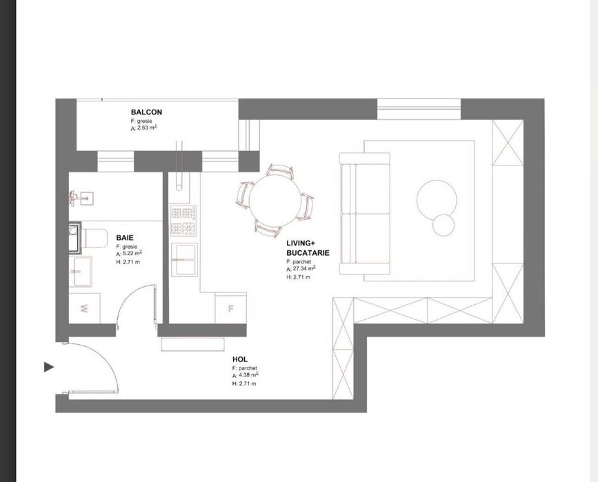 Ap. 37 utili+balcon Mobilat Utilat Comision 0 Timisoara