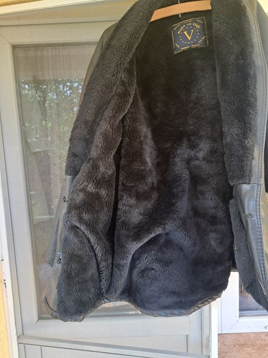 Haină bărbați din piele naturală 100%  NOU!Shearling (XL)