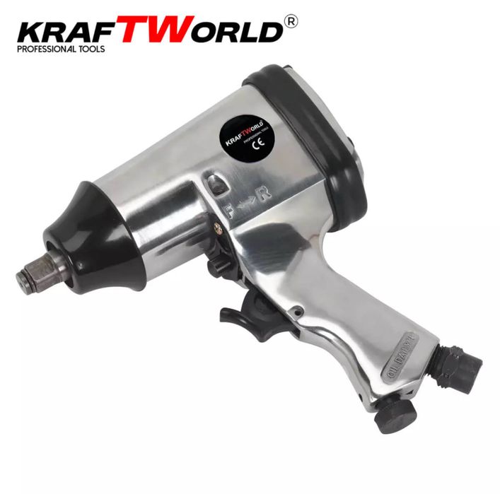 Пневматичен Гайковерт 1/2” 850нм комплект 17 части в куфар Kraf-Герман