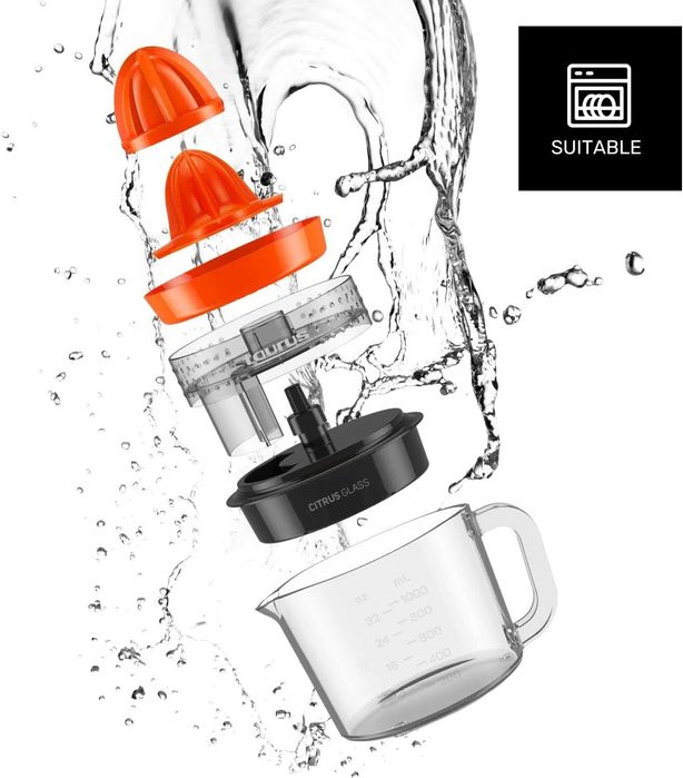 Електрическа Цитруспреса TAURUS, 1л. 30W, Стъклена чаша, НОВО