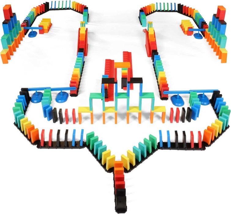 Дървено Домино, 360 части, 34 Механизма, Книжка Чанта , Подарък Спинер