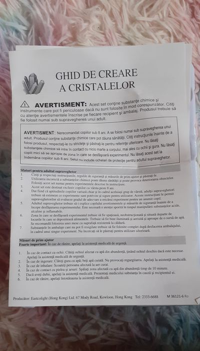 Set pentru creare cristale - idee de cadou pentru copii