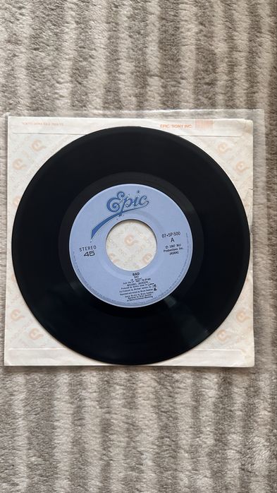 Оригинална плоча / винил Michael Jackson – Bad (1987) Японска преса 7" Single (07•5P-500) Epic/Sony