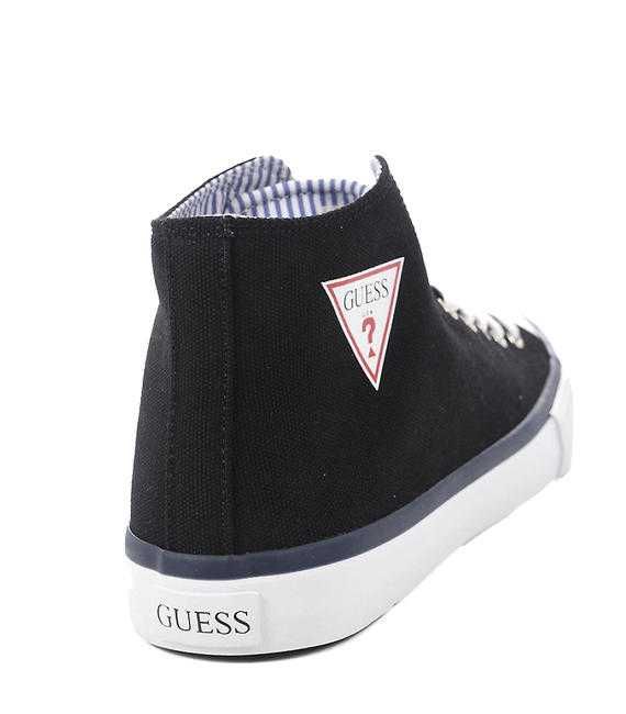 %ПРОМО% GUESS № 41-42-43 – Мъжки ежедневни обувки "BLACK LOGO" нови