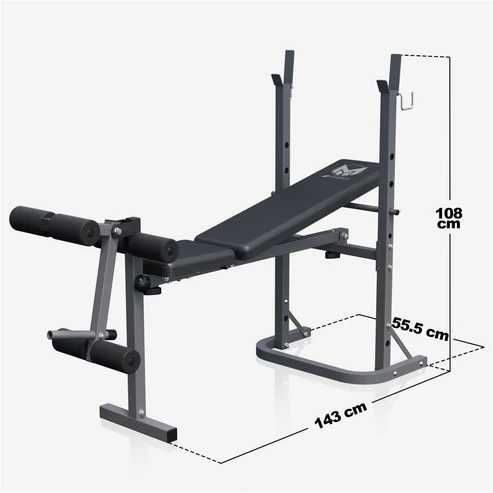 *Banca pentru piept cu suport reglabil pe inclinare