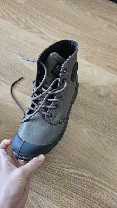 Ghete Palladium Pampa Hi supply leather 37