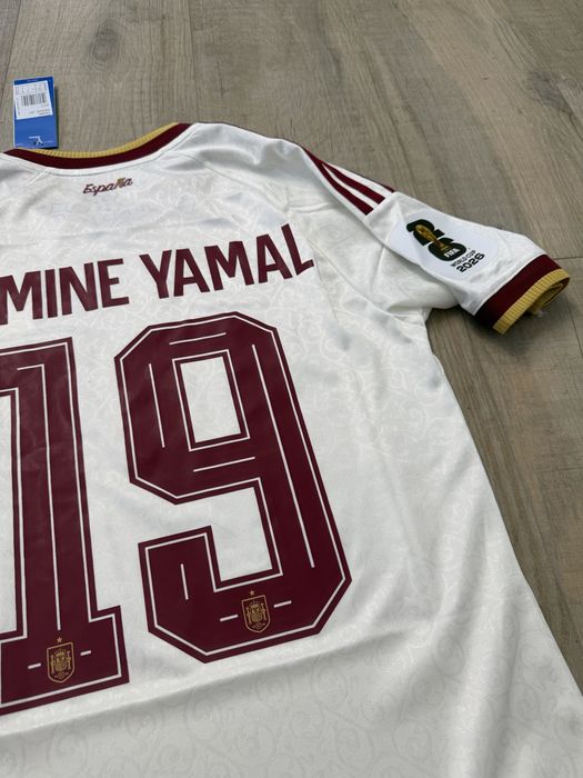 tricou de fotbal Spania nationala Spain Lamine Yamal 19 adidas originals marime M