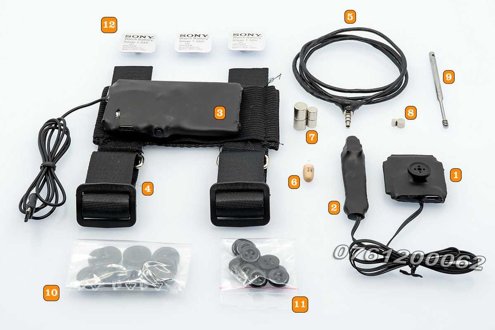 Micro Casca cu Camera Video in Nasture Casti pentru Copiat Sisteme NOI