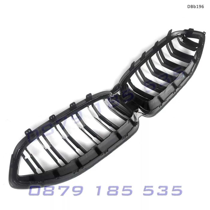 Двойни бъбреци / предна тунинг решетка за BMW 8 G14 G15 G16 LCI 2022+, черни – DBb198 бмв г14 г15 предни светещи решетки