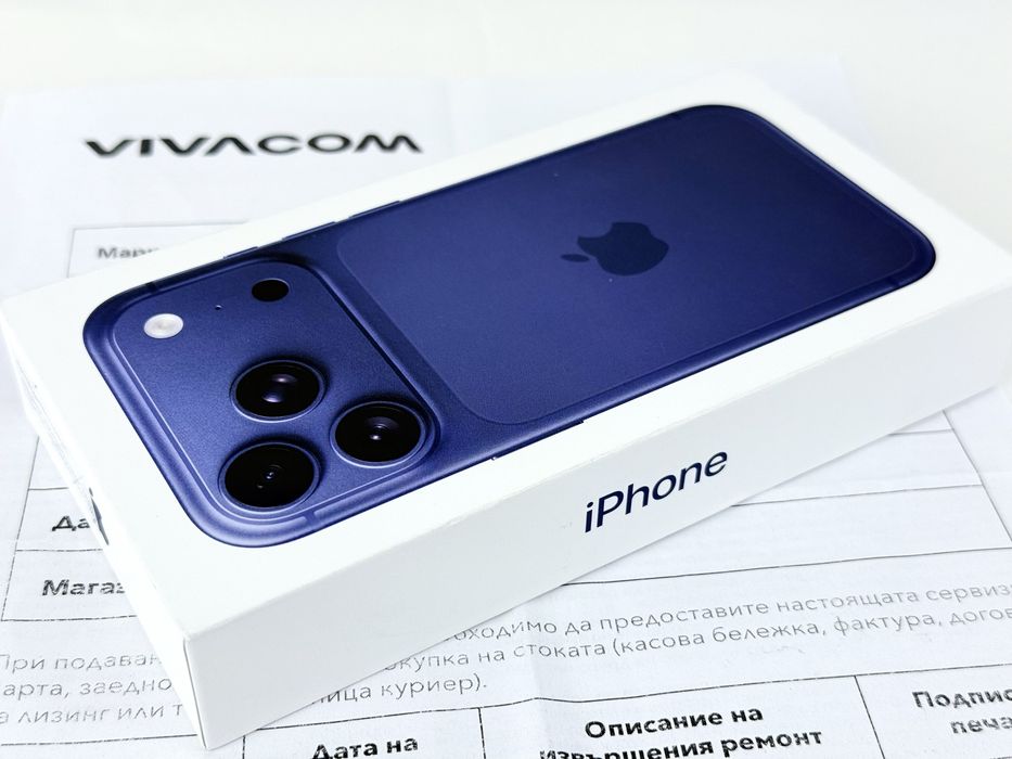 НАЛИЧЕН! Apple iPhone 17 Pro 512GB Deep Blue 2г. Гарания!