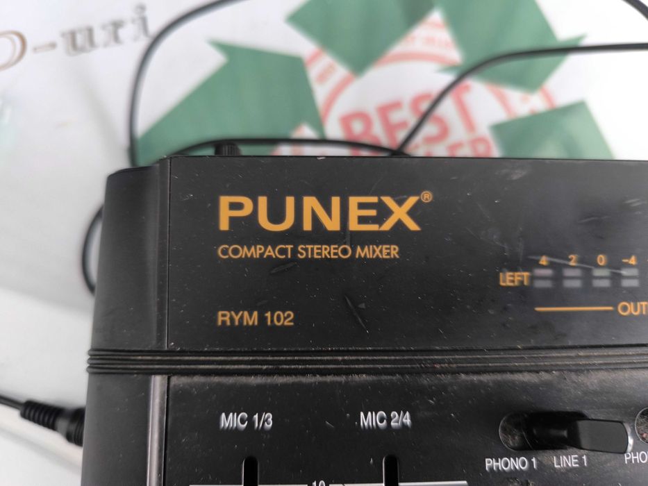 Mixer Audio PUNEX RYM 102 - Compact Stereo Mixer