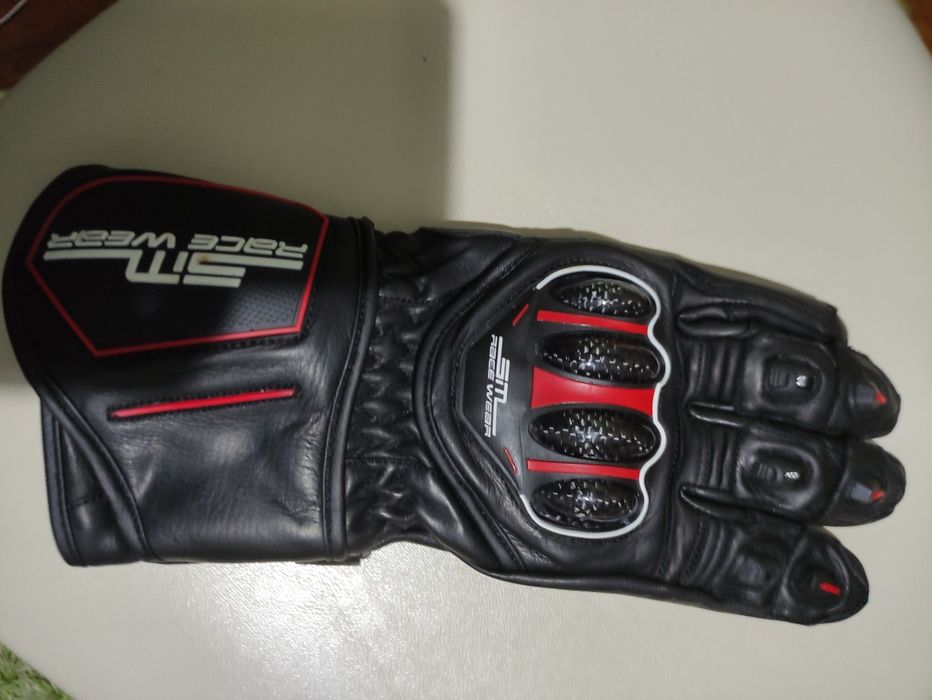 Manusi moto din piele naturala SM Blade Long marimi S, M, L, XL si 2XL
