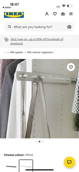 Suport Pax Ikea complement, suport  curele, cravate