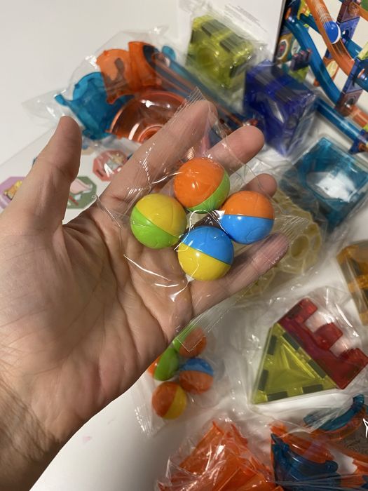 Магнитен конструктор 96 части Iso Trade - Писта с топки