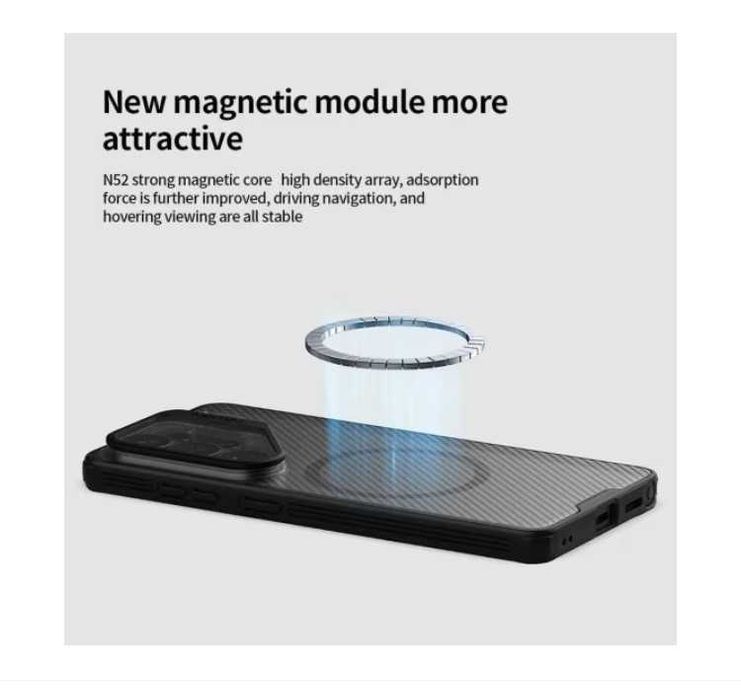 Husa Magnetica Nillkin CamShield Prop pentru Samsung Galaxy S26 Ultra Negru Transparent