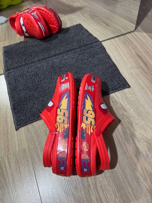 Кроксы маквин, Crocs McQueen,шлепки
