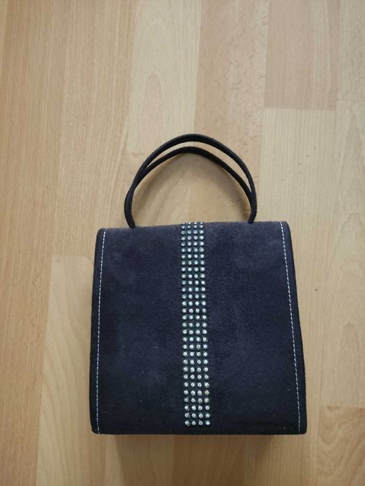 Кутии и чантичка за бижута,вино-кожа,велур,дърво.