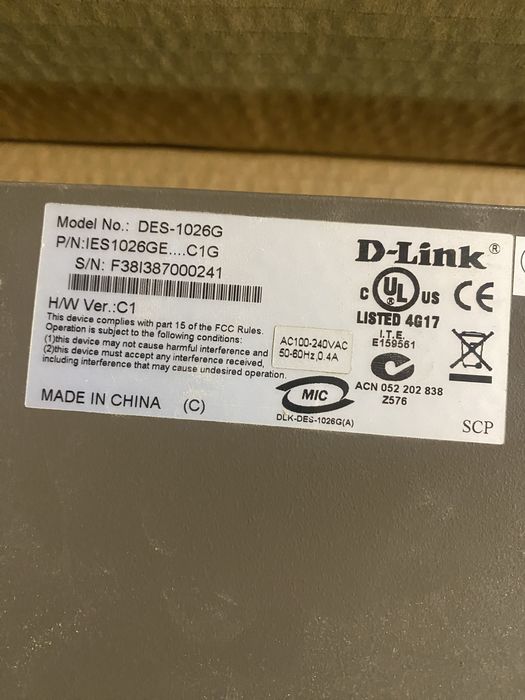 Коммутатор D-Link DES-1026G